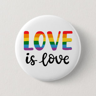 Badge Rond 5 Cm L'amour est l'amour