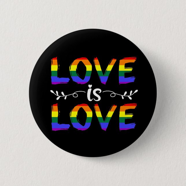 Badge Rond 5 Cm L'amour est l'amour (Devant)