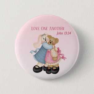 Badge Rond 5 Cm L'amour l'un l'autre