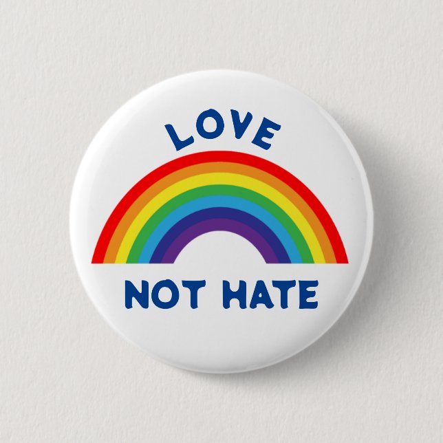 BADGE ROND 5 CM L'AMOUR NE DÉTESTE PAS (Devant)