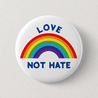 BADGE ROND 5 CM L'AMOUR NE DÉTESTE PAS