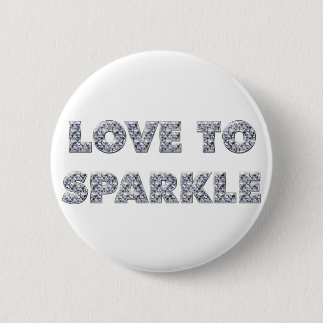 Badge Rond 5 Cm L'Amour Pour Étinceler (Devant)
