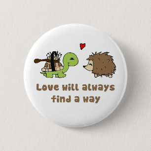 Badge Rond 5 Cm L'amour trouvera toujours un moyen