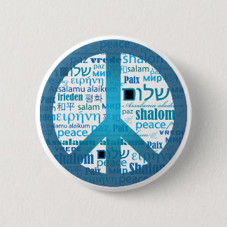 Badge Rond 5 Cm Langue de paix