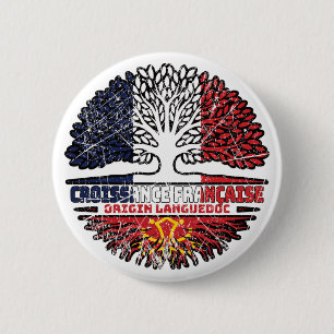 Badge Rond 5 Cm Languedoc Lengadòc Français