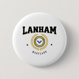 Badge Rond 5 Cm Lanham Maryland Black