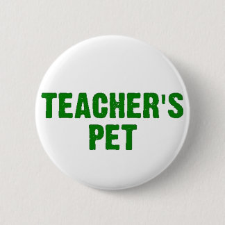 Badge Rond 5 Cm L'animal familier du professeur