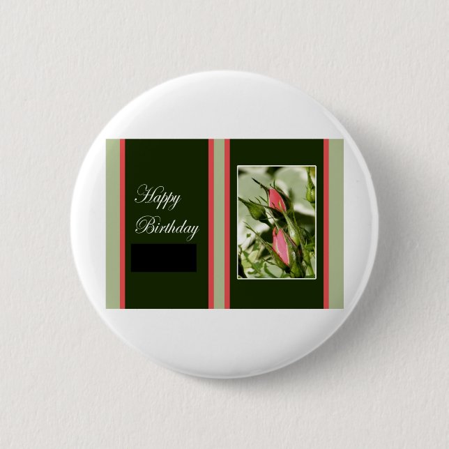 Badge Rond 5 Cm L'anniversaire s'est levé (Devant)