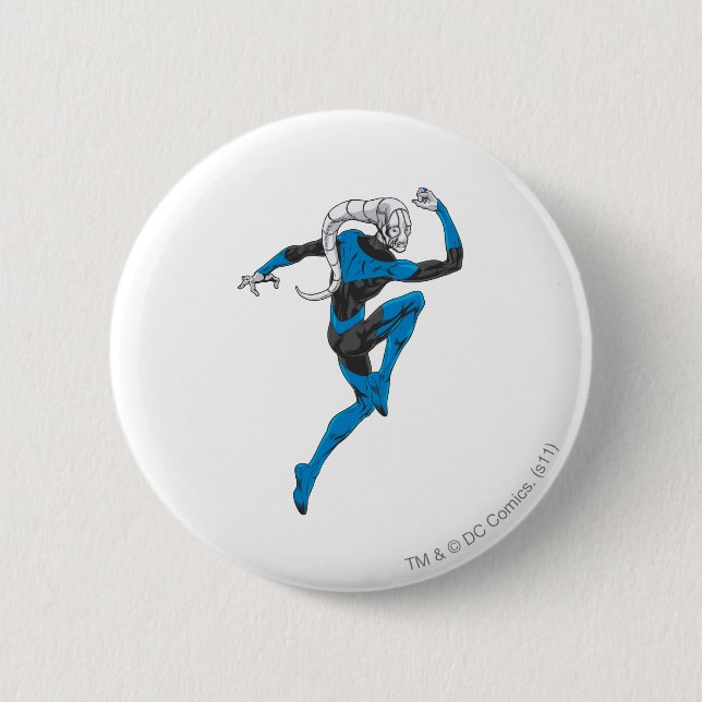 Badge Rond 5 Cm Lanterne bleue 1 (Devant)