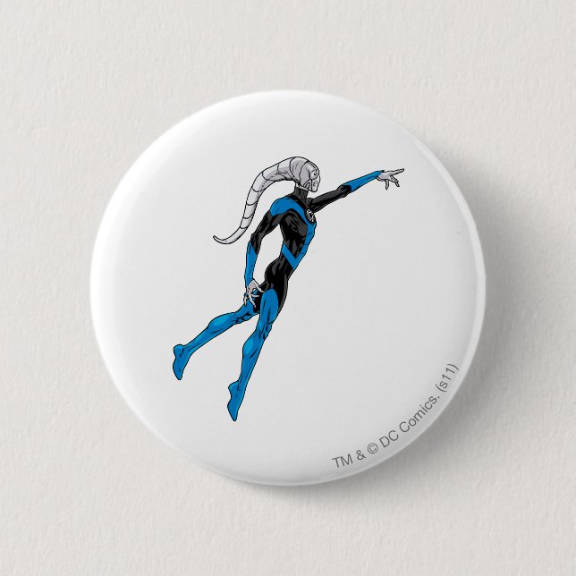 Badge Rond 5 Cm Lanterne bleue 10 (Devant)