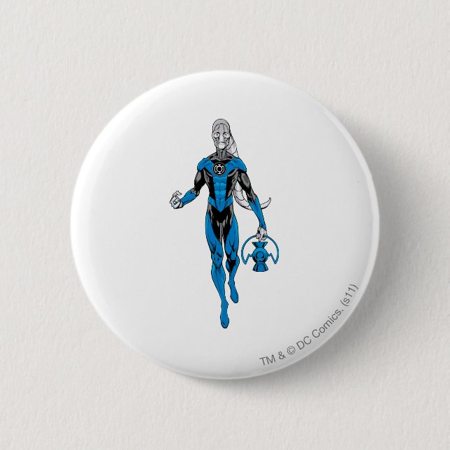Badge Rond 5 Cm Lanterne bleue 4 (Devant)