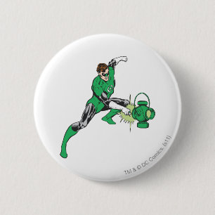 Badge Rond 5 Cm Lanterne verte avec la lanterne 2