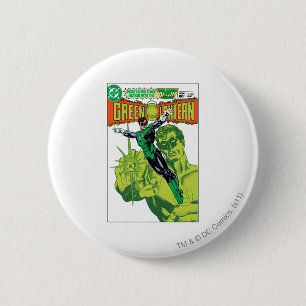 Badge Rond 5 Cm Lanterne verte - couverture comique d'action