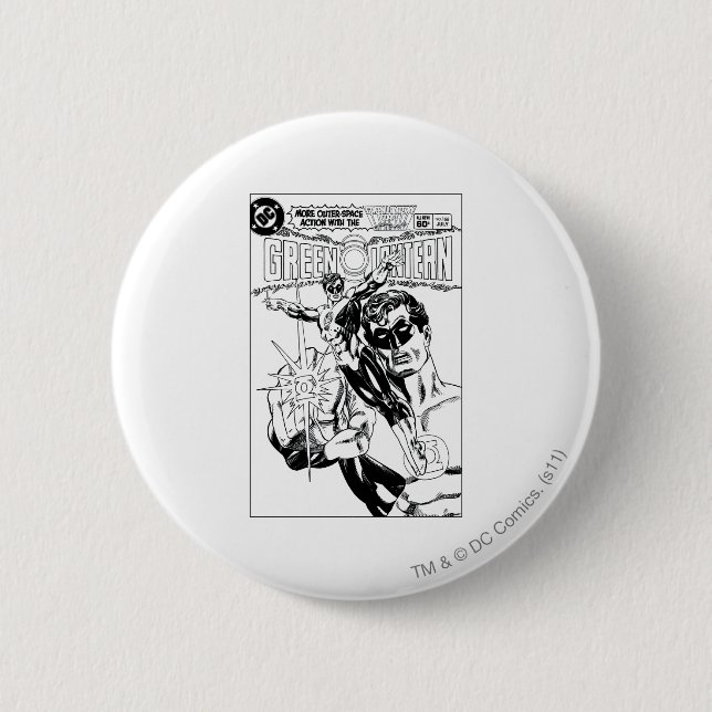 Badge Rond 5 Cm Lanterne verte - couverture, noir et Pentecôte (Devant)