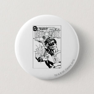Badge Rond 5 Cm Lanterne verte - couverture, noir et Pentecôte
