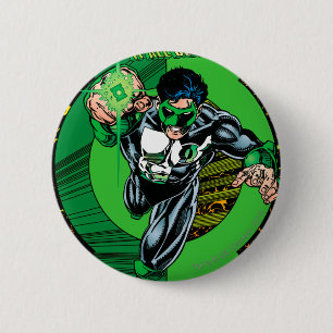 Badge Rond 5 Cm Lanterne verte - elle toute commence ici