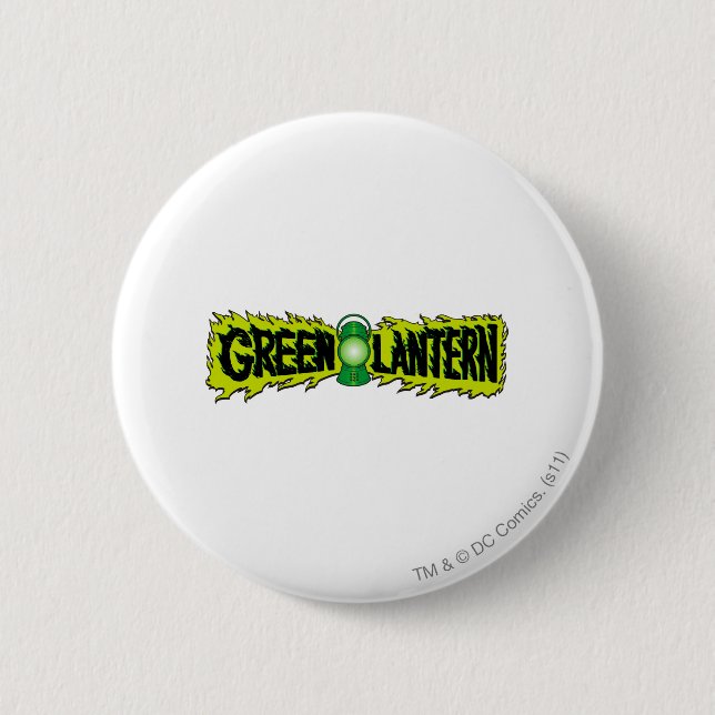 Badge Rond 5 Cm Lanterne verte - lanterne rougeoyante 2 (Devant)