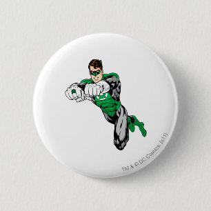 Badge Rond 5 Cm Lanterne verte - les deux bras en avant