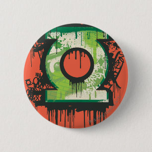 Badge Rond 5 Cm Lanterne verte - symbole tordu d'innocence
