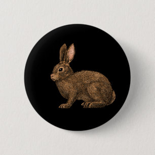 Badge Rond 5 Cm Lapin 2