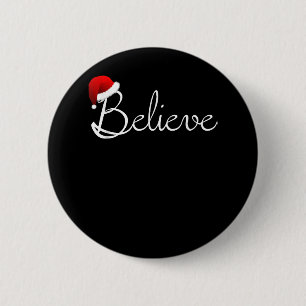 Badge Rond 5 Cm Lapin avec pull de Noël Xmas Rabbit Noël