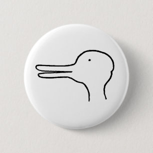 Badge Rond 5 Cm lapin de canard