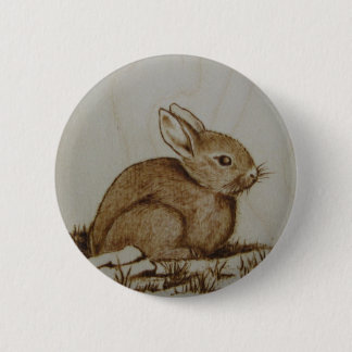 Badge Rond 5 Cm Lapin du côté rocheux…