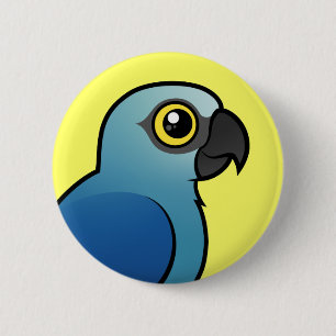 Badge Rond 5 Cm L'ara de Spix