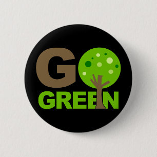Badge Rond 5 Cm L'arbre de devenez écolo réutilisent