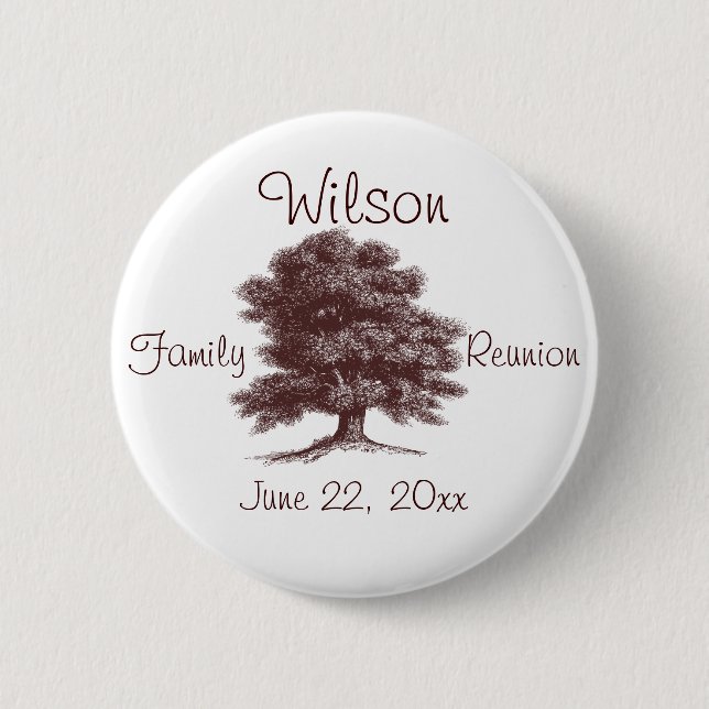 Badge Rond 5 Cm L'arbre généalogique (Devant)