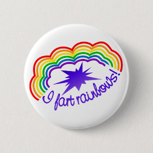 Badge Rond 5 Cm L'arc-en-ciel pète bouton