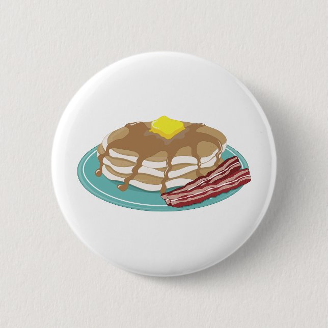 Badge Rond 5 Cm Lard de crêpes (Devant)