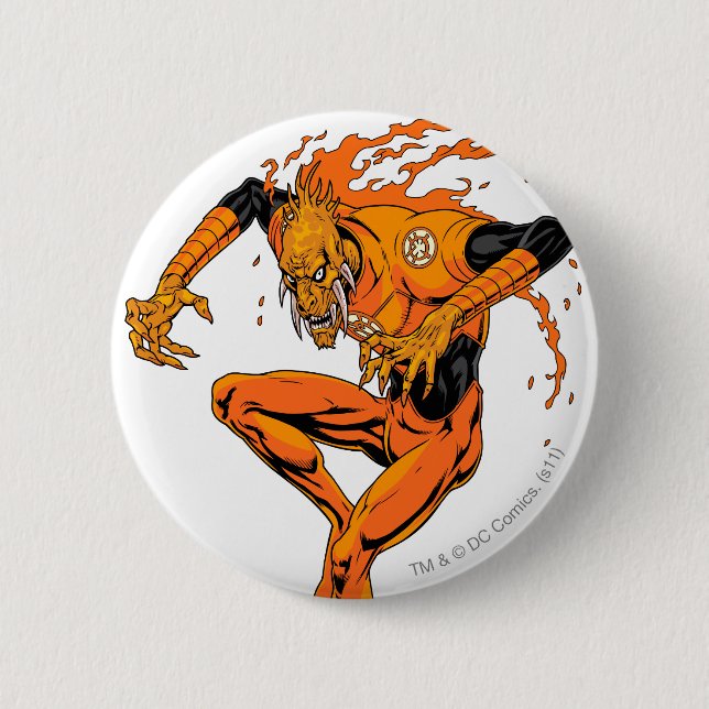 Badge Rond 5 Cm Larfleeze - Agent Orange 1 (Devant)