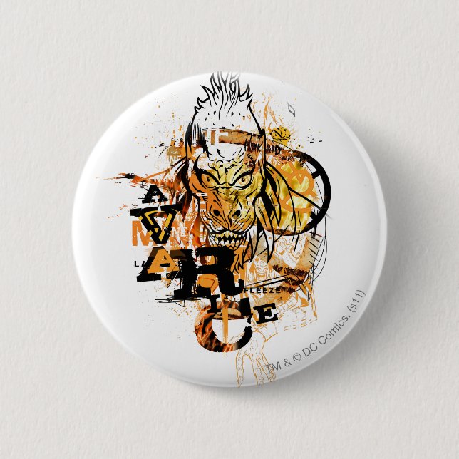 Badge Rond 5 Cm Larfleeze - Agent Orange 11 (Devant)