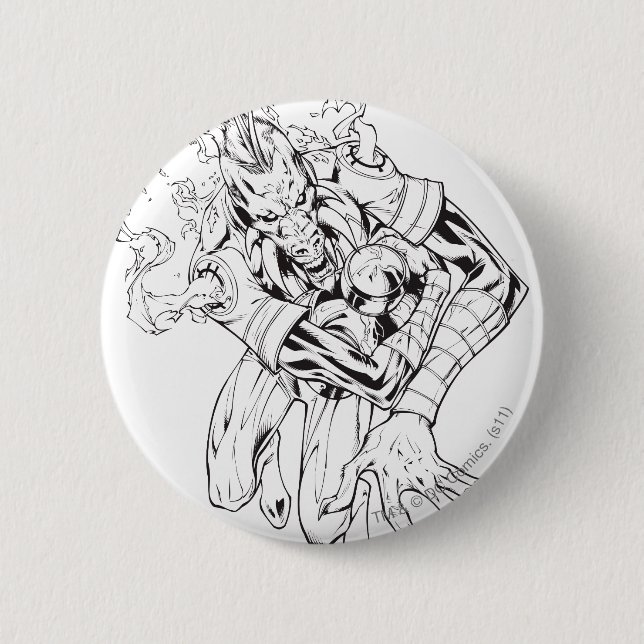 Badge Rond 5 Cm Larfleeze - Agent Orange 9 (Devant)