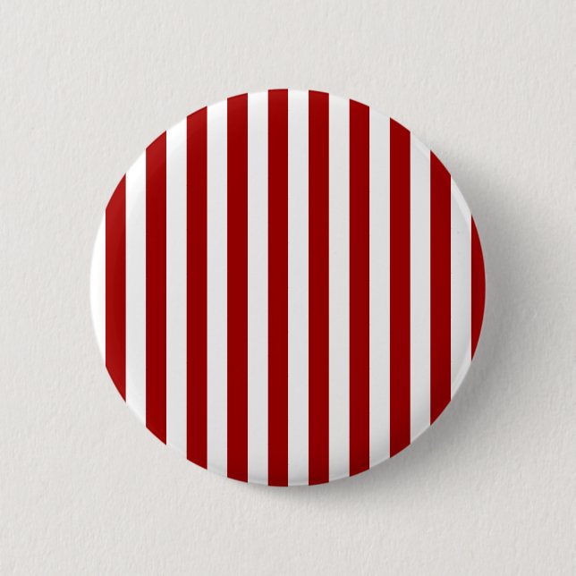 Badge Rond 5 Cm Larges rayures - blanches et rouge foncé d'Apple (Devant)