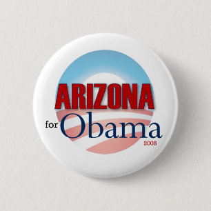 Badge Rond 5 Cm L'Arizona pour Obama