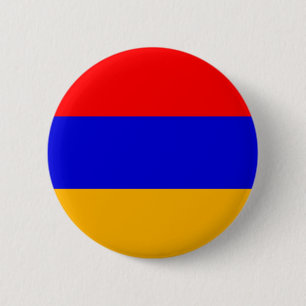 Badge Rond 5 Cm L'Arménie - drapeau arménien