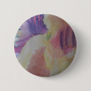 Badge Rond 5 Cm L'art Abstrait de la barrière de corail