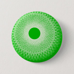 Badge Rond 5 Cm l'art abstrait vert sonnera votre esprit