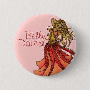 Badge Rond 5 Cm L'art du danseur du ventre
