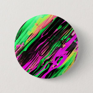 Badge Rond 5 Cm L'art du tourbillon vert et violet