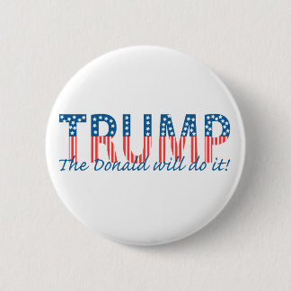 Badge Rond 5 Cm L'atout, Donald le fera !