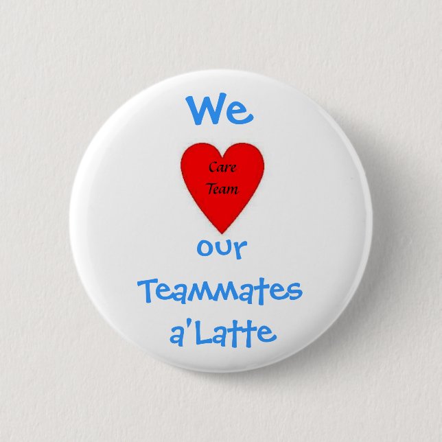 Badge Rond 5 Cm Latte 1 mis à jour (Devant)