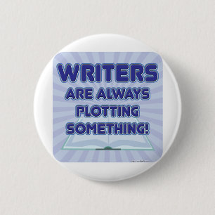 Badge Rond 5 Cm L'auteur tracent quelque chose !