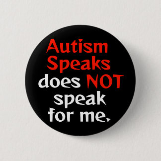 Badge Rond 5 Cm L'autisme parle n'est pas pour nous