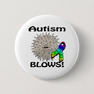 Badge Rond 5 Cm L'autisme souffle la conception de la sensibilisat