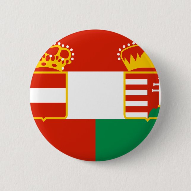 Badge Rond 5 Cm L'Autriche Hongrie 1869 1918, Hongrie (Devant)