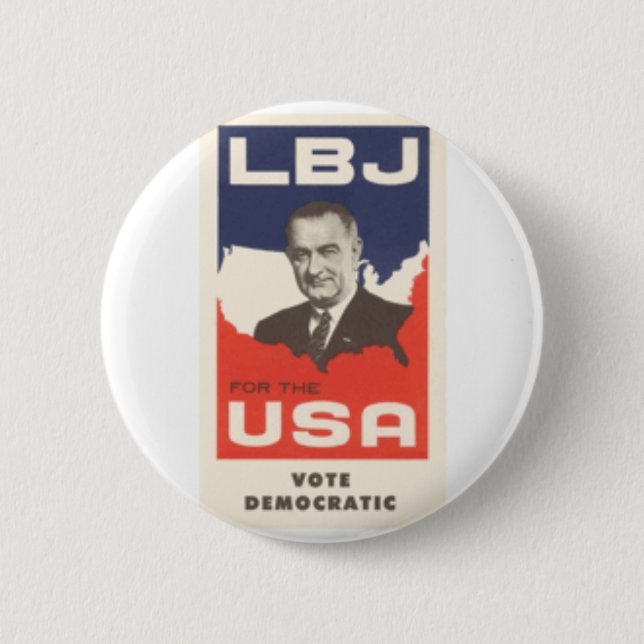 BADGE ROND 5 CM LBJ (Devant)