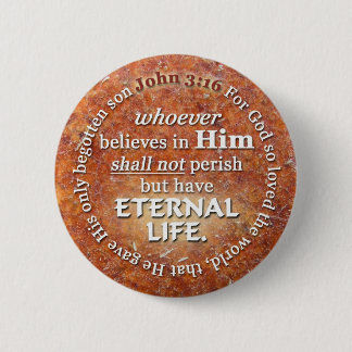 Badge Rond 5 Cm Le 3h16 de John pour Dieu a ainsi aimé le vers de